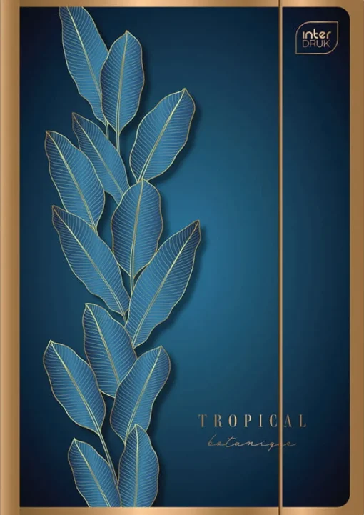INTERDRUK Teczka z gumką A4+ Metallic Gold mix p10