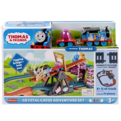 MATTEL Tomek i Przyjaciele Megazestaw Kryształowa Jaskinia i pociąg kolejka HMC28