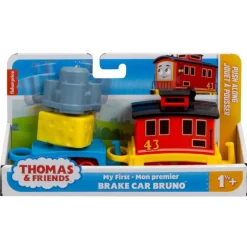 MATTEL Tomek i Przyjaciele Mój Pierwszy Bruno Zabawkowy pociąg ze składanym ładunkiem dla maluchów HXP56