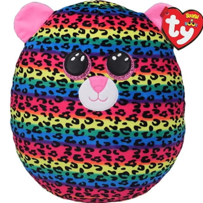 TY INC. TY Squish-a-Boos DOTTY - wielokolorowy lampart 30cm 39186
