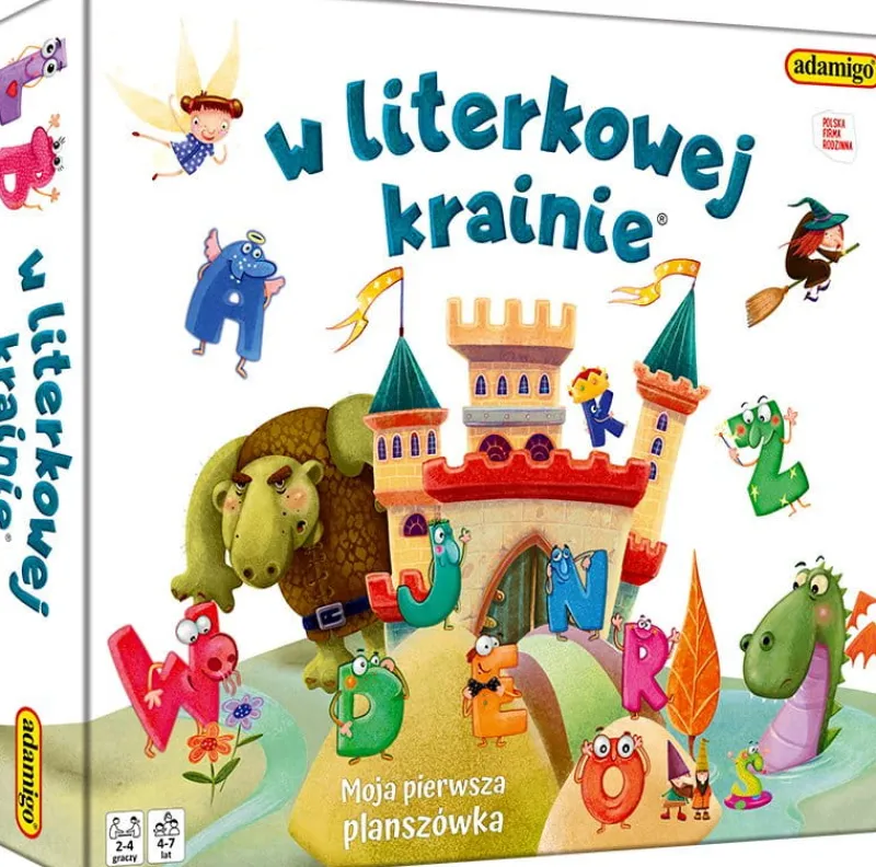 ADAMIGO W literkowej krainie gra - Moja pierwsza planszówka