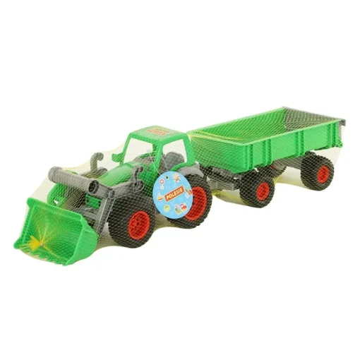 POLESIE Wader- traktor z ładowarką i przyczepą Farmer-Technik