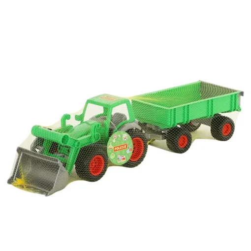 POLESIE Wader- traktor z ładowarką i przyczepą Farmer-Technik