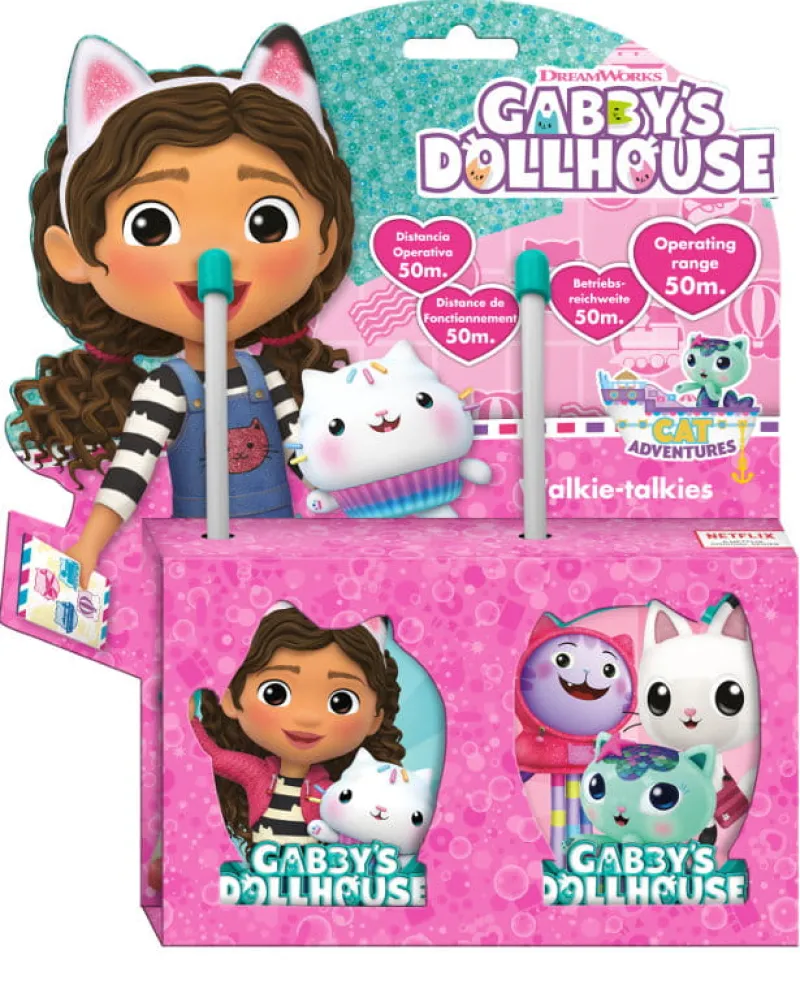 KIDS EUROSWAN Walkie Talkie 3D Koci Domek Gabi. Gabby's Dollhouse GD00058
