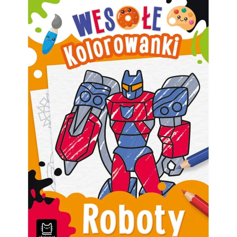 Dzieci AKSJOMAT Wesołe kolorowanki. Roboty