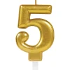 AMSCAN Świeczka cyferka 5 Sparkling Celebrations Gold 9901777