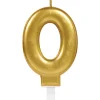 AMSCAN Świeczka cyferka 0 Sparkling Celebrations Gold 9901772