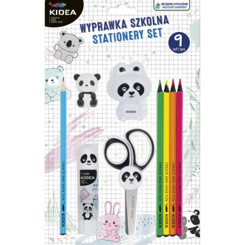 DERFORM Wyprawka szkolna Zwierzaki - Panda Kidea