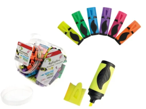 MAIN PAPER Zakreślacz fluorescencyjny MINI 6 kolorów 2.0/3.0mm MP p100, mix cena za 1 szt