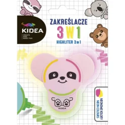DERFORM Zakreślacz z figurką 3w1 Kidea mix cena za 1 szt