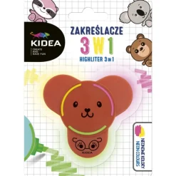 DERFORM Zakreślacz z figurką 3w1 Kidea mix cena za 1 szt