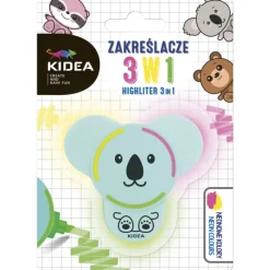 DERFORM Zakreślacz z figurką 3w1 Kidea mix cena za 1 szt