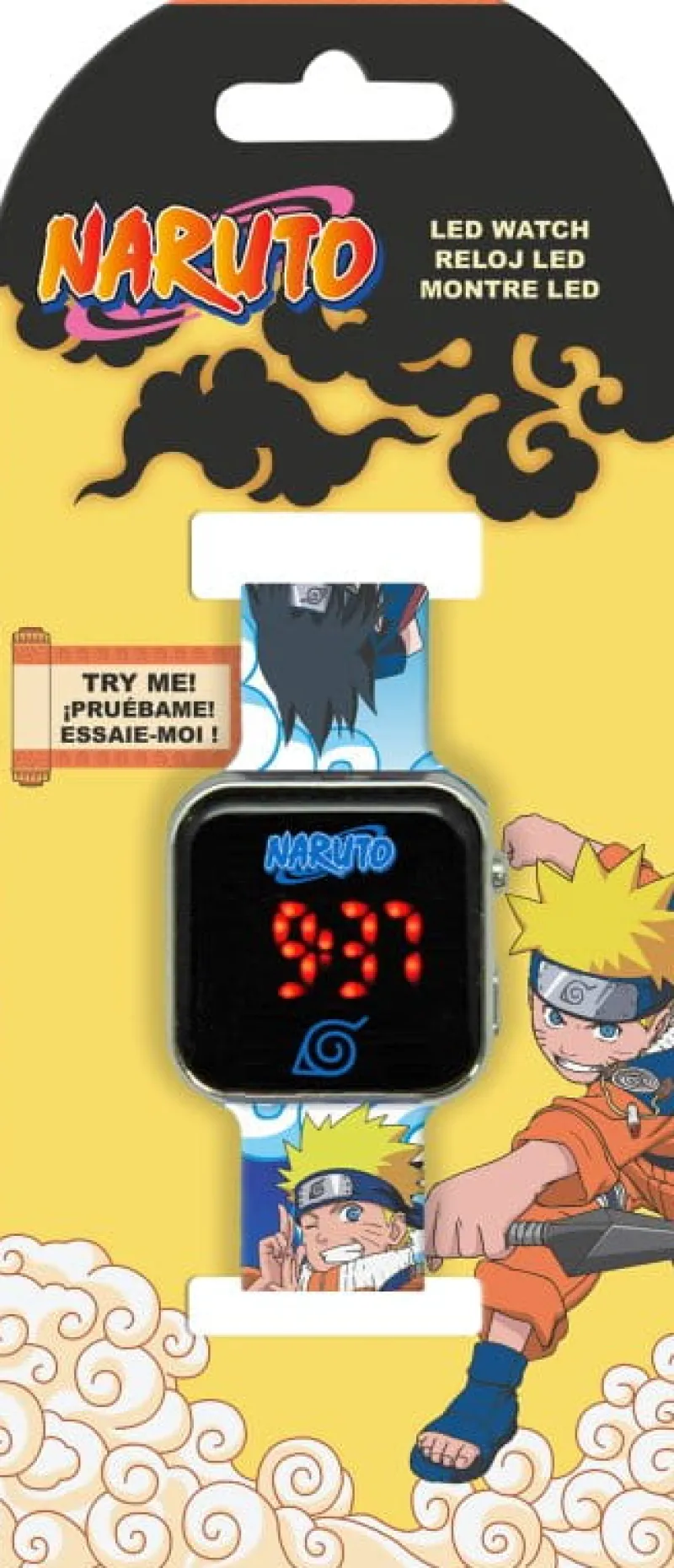 KIDS EUROSWAN Zegarek LED z kalendarzem Naruto NA00001