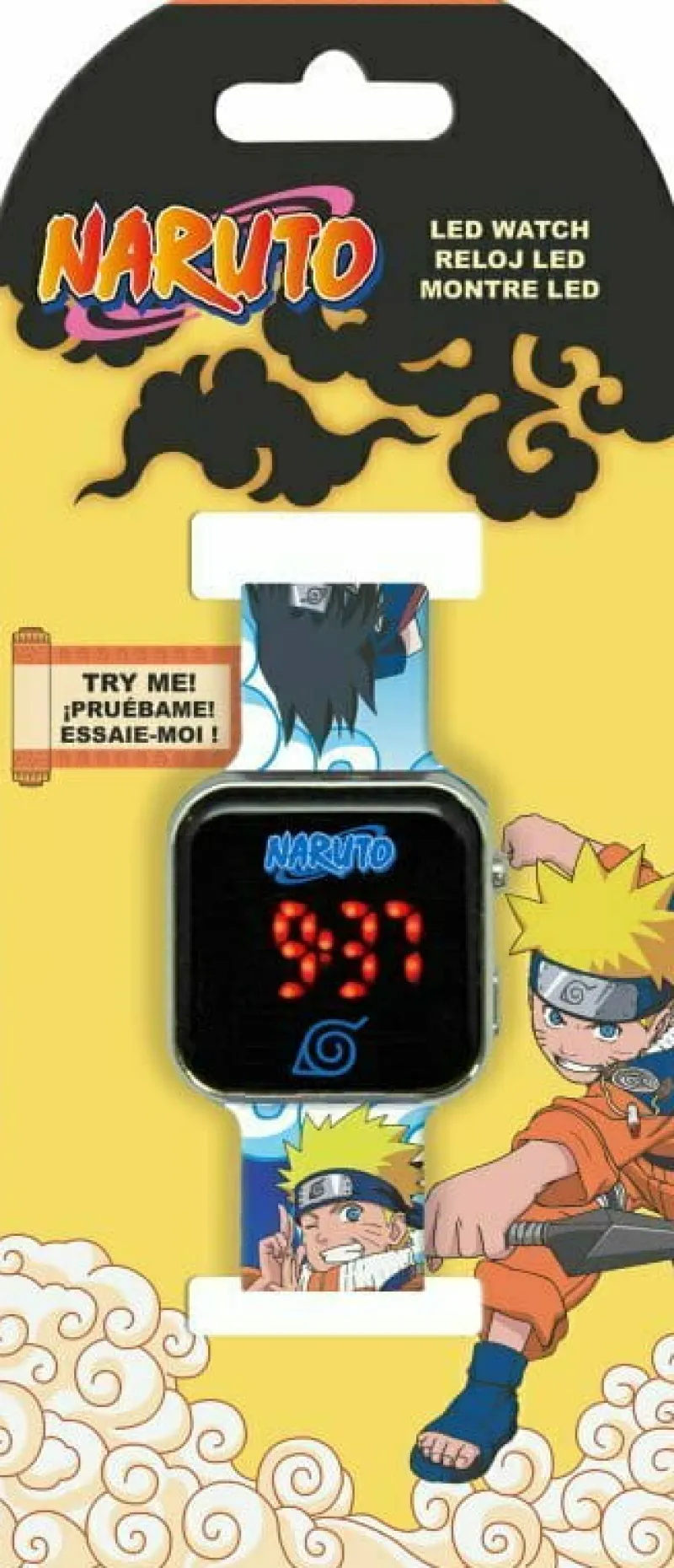 KIDS EUROSWAN Zegarek LED z kalendarzem Naruto NA00001