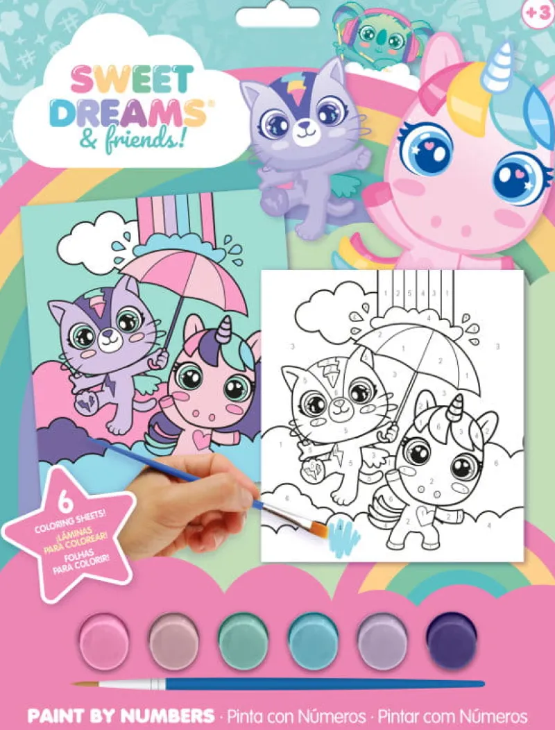 KIDS EUROSWAN Zestaw do malowania po numerkach Sweet Dreams KL11618