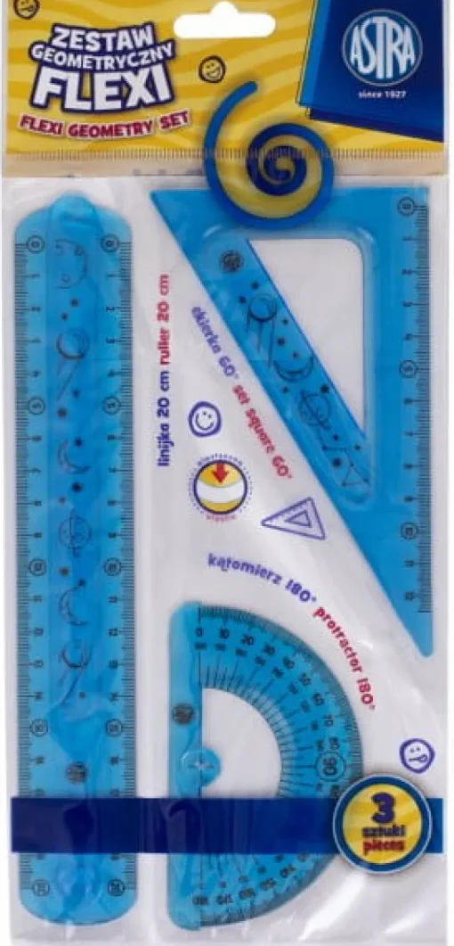 ASTRA Zestaw geometryczny Flexi 3 elementy