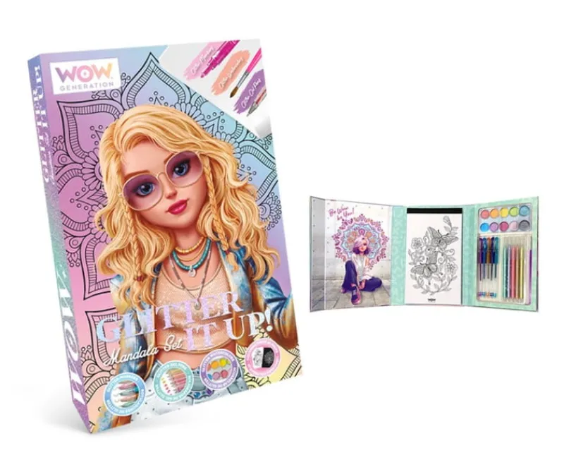 KIDS EUROSWAN Zestaw kreatywny Mandala brokat WoW Generation WOW00084
