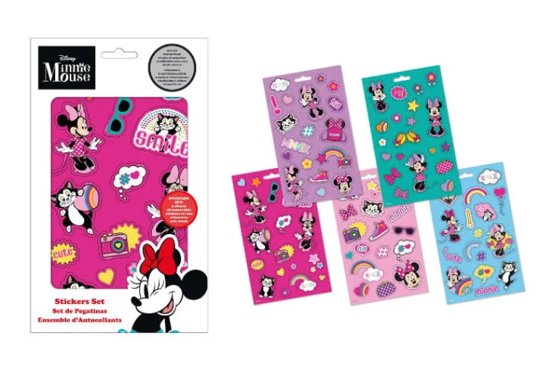 KIDS EUROSWAN Zestaw naklejek 92 szt. Minnie Mouse MN30048