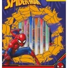 KIDS EUROSWAN Zestaw piśmienniczy 6 żelowych długopisów z notatnikiem Spiderman SP50060