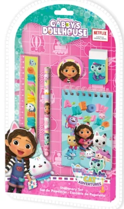 KIDS EUROSWAN Zestaw piśmienniczy 5el Koci Domek Gabi. Gabby's Dollhouse GD00036
