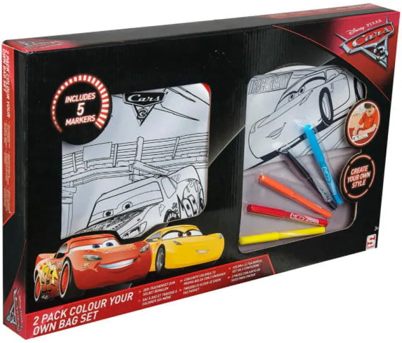 INNI Zestaw: saszetka, piórnik do kolorowania Disney Cars 3 DSC8-4483