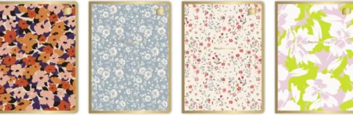 INTERDRUK Zeszyt A5 60 kartek kratka M 70g Metalic Floral mix cena za 1 szt