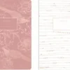 INTERDRUK Zeszyt A5 80 kratka 70g Metalic Rose Gold, różne wzory, cena za 1 szt