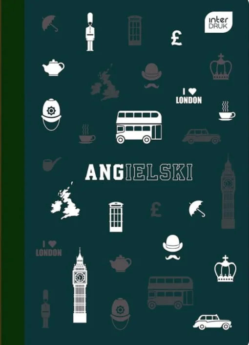 INTERDRUK Zeszyt A5 60 w kratkę do Angielski
