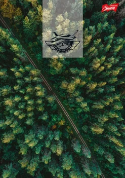 MAJEWSKI Zeszyt A5 60k gładki laminowany DRONE PERSPECTIVE p10, mix cena za 1 szt
