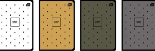 INTERDRUK Zeszyt A5 60k kratka 70g Soft Touch Chess , różne kolory, cena za 1 szt