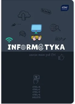 INTERDRUK Zeszyt A5 60k kratka informatyka p10 HYBRID FSC Credit mix cena za 1szt