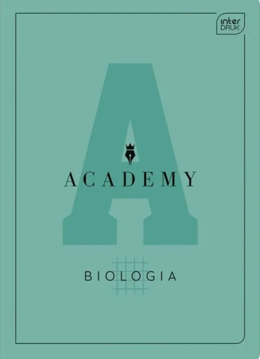 INTERDRUK Zeszyt A5 60k kratka M 90g Biologia ACADEMY