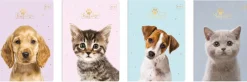 INTERDRUK Zeszyt A5 16k kratka UV Kolekcja puppy sign p20 mix cena za 1 szt