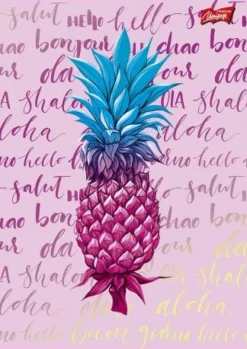 MAJEWSKI Zeszyt A5 32k linia podwójna dwukolorowa laminowany TROPICAL max p15