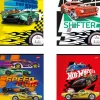 MAJEWSKI Zeszyt do nauki pisania A4 32k Hot Wheels linia podwójna dwukolorowa laminowany p15 mix cena za 1 szt